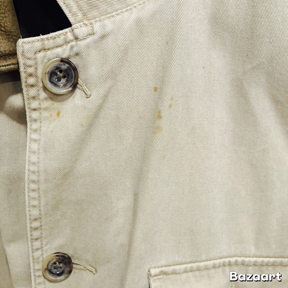 Banana Republic Vintage Field Khaki Jacket Field Jacket Sz:Large - Picture 12 of 12